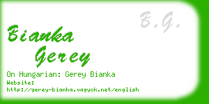 bianka gerey business card